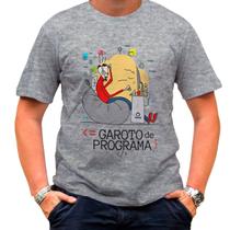 Camiseta Cinza Mescla Programador Garoto de Programa
