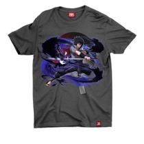 Camiseta Cinza Naruto - Sasuke