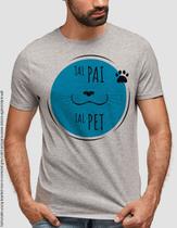 Camiseta cinza Pai de GATO Camiseta cinza Pai de GATO