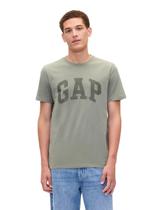 Camiseta clásica con logo GAP para hombre, pack de 2, verde, talla L
