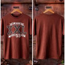 Camiseta classic xxl tamanho:mcor:marrom Camiseta classic xxl tamanho:mcor:marrom