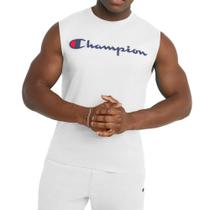 Camiseta clássica Muscle Tee Champion branca média Camiseta clássica Muscle Tee Champion branca média