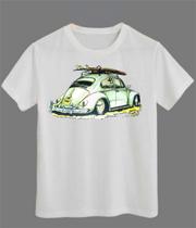 Camiseta Clássico Fusca Tamanho G Branco Surfista Algodão - Vintage Style