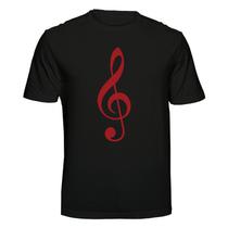 Camiseta Clave de Sol Músico Infantil Cor:PretaTamanho:12