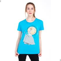 Camiseta Clube Comix Cinderela Relógio 100% Algodão Camiseta Clube Comix Cinderela Relógio 100% Algodão