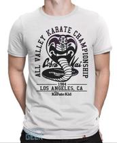Camiseta Cobra Kai Camisa Karate Kid Miyagi Filme Série Geek