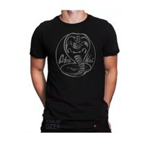 Camiseta Cobra Kai Karate Kid Strike First Camisa Série Geek