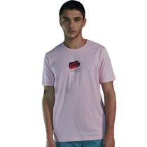 Camiseta Coca Cola Estampada Rosa Masculino