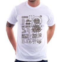 Camiseta Coffee House Vintage - Foca na Moda