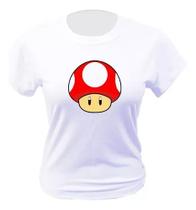 Camiseta - Cogumelo Toad Mario-c Camiseta - Cogumelo Toad Mario-c
