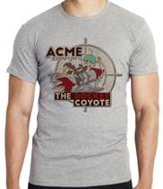 Camiseta Coiote ACME foguete papaléguas Blusa criança infantil juvenil adulto camisa tamanhos