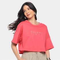Camiseta Colcci Cropped Feminina