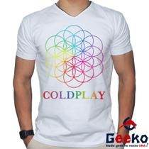 Camiseta Coldplay 100% Algodão Geeko