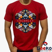 Camiseta Coldplay 100% Algodão Rock Alternativo Geeko