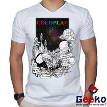 Camiseta Coldplay 100% Algodão Rock Alternativo Geeko Camiseta Coldplay 100% Algodão Rock Alternativo Geeko