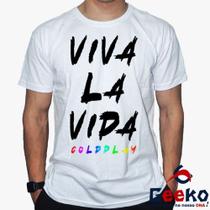 Camiseta Coldplay 100% Algodão Viva La Vida Rock Alternativo Geeko