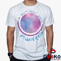Camiseta Coldplay 100% Algodão You You Are My Universe BTS Rock Alternativo K-pop Geeko
