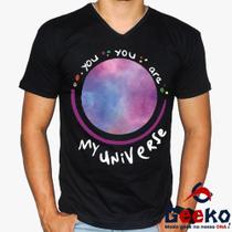 Camiseta Coldplay 100% Algodão You You Are My Universe BTS Rock Alternativo K-pop Geeko