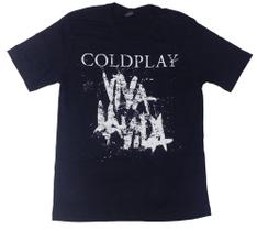 Camiseta Coldplay Preta Viva La Vida Banda de rock Indie Alternativo HCD1010 RCH