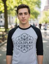 Camiseta Coldplay Raglan Plus Size