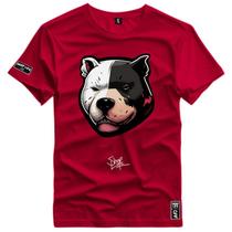 Camiseta Coleção Face Animals Pitbull Angry Shap Life