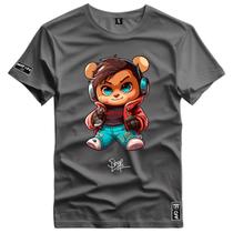 Camiseta Coleção Little Bears Stylish Red Jacket Shap Life