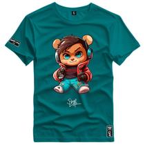 Camiseta Coleção Little Bears Stylish Red Jacket Shap Life