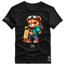 Camiseta Coleção Little Bears Urso Skier Skate Shap Life