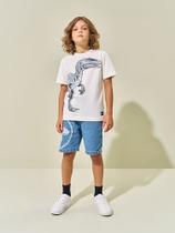 Camiseta Colecionável Menino Velociraptor Natural Kippos Camiseta Colecionável Menino Velociraptor Natural Kippos