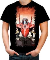 Camiseta Colorida Aeronautica Caça Avião Guerra Fighter 2