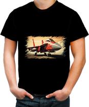 Camiseta Colorida Aeronautica Caça Avião Guerra Fighter 9