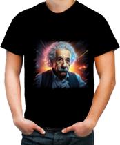 Camiseta Colorida Albert Einstein Físico Brilhante Gênio 5 Camiseta Colorida Albert Einstein Físico Brilhante Gênio 5