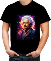 Camiseta Colorida Albert Einstein Físico Brilhante Gênio 8 Camiseta Colorida Albert Einstein Físico Brilhante Gênio 8