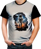 Camiseta Colorida Astronauta Espaço Espacial Estrelas 6