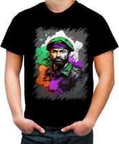 Camiseta Colorida Boina Verde Soldado Batalhão 1 Camiseta Colorida Boina Verde Soldado Batalhão 1