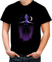 Camiseta Colorida Bruxa Halloween Púrpura 19 - Kasubeck Store