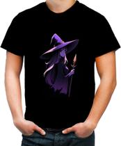 Camiseta Colorida Bruxa Halloween Púrpura 20 - Kasubeck Store