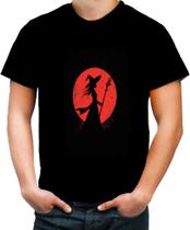 Camiseta Colorida Bruxa Halloween Vermelha 12 - Kasubeck Store