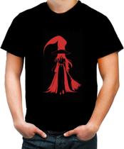 Camiseta Colorida Bruxa Halloween Vermelha 4 - Kasubeck Store