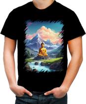 Camiseta Colorida Buda Anime Desenho Budismo Buda 2 Camiseta Colorida Buda Anime Desenho Budismo Buda 2