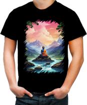 Camiseta Colorida Buda Anime Desenho Budismo Buda 5 Camiseta Colorida Buda Anime Desenho Budismo Buda 5