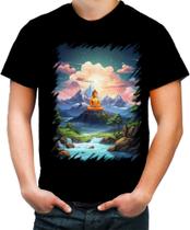 Camiseta Colorida Buda Anime Desenho Budismo Buda 7 Camiseta Colorida Buda Anime Desenho Budismo Buda 7