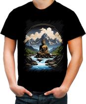 Camiseta Colorida Buda Logo Budismo Buda Religião 2 Camiseta Colorida Buda Logo Budismo Buda Religião 2