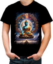 Camiseta Colorida Buda Universo Lótus Imortalidade 12