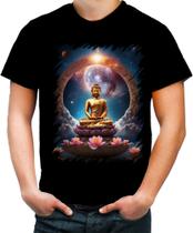 Camiseta Colorida Buda Universo Lótus Imortalidade 2 Camiseta Colorida Buda Universo Lótus Imortalidade 2