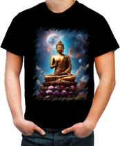 Camiseta Colorida Buda Universo Lótus Imortalidade 6 Camiseta Colorida Buda Universo Lótus Imortalidade 6