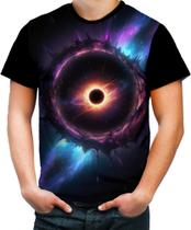 Camiseta Colorida Buraco Negro Black Hole Space 4