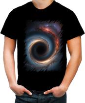 Camiseta Colorida Buraco Negro Gravidade Espaço 4 Camiseta Colorida Buraco Negro Gravidade Espaço 4
