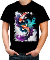 Camiseta Colorida Carpa Peixe Sucesso Bravura Força 7 Camiseta Colorida Carpa Peixe Sucesso Bravura Força 7