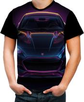 Camiseta Colorida Carro Neon Dark Silhuette Sportive 4